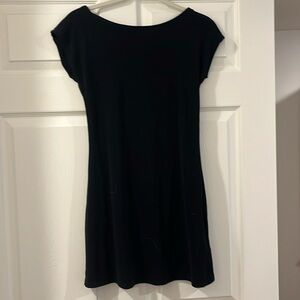 Free People, FP Beach, Rosalia Low Back Mini Dress, Black, Medium, NWOT